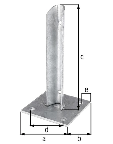 Alberts® Pfostenträgen für Zaunpfosten Ø38 mm