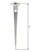 Alberts® Einschlag-Bodenhülse f.Stahlrohr-Zaunpf.,feuerverz.,Länge750mm,für Pfosten⌀38mm 658670Bild