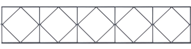 Alberts® Dekorelement Design Bergen, verzinkt, anthrazit RAL 7016,BxH 2000 x 200 mm 665227