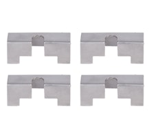 Alberts® Stabilisator für Dekorelemente, Edelstahl, LxBxH: 50x20x17mm, 4 Stück 665241
