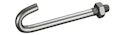 Vorschaubild Alberts® Hakenschraube zur Befestigung Doppelstab-Gittermatten,fvz,M8x90,f.PF⌀60/60x40mm 672515