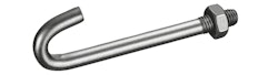 Alberts® Hakenschraube zur Befestigung Doppelstab-Gittermatten,fvz,M8x90,f.PF⌀60/60x40mm 672515