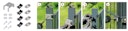 Vorschaubild Alberts® Umbau-Set Eckbert, von Zaunpfosten zu Eckpfosten, Kunststoff, schwarz 672997