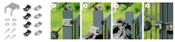 Alberts® Umbau-Set Eckbert, von Zaunpfosten zu Eckpfosten, Kunststoff, schwarz 672997