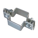 Vorschaubild Alberts® Mittelschelle für Vierkantpfosten,verzinkt,anthrazit Kst.b,für Pfosten 80x40mm 680282