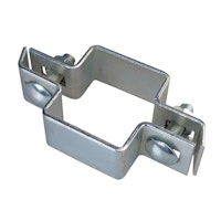 Alberts® Mittelschelle für Vierkantpfosten,verzinkt,anthrazit Kst.b,für Pfosten 60x40mm 680275