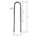 Vorschaubild Alberts® Schutzbügel Universal fvz.,grün,z.Einb.,BxH 360x1000mm,Rahmen ⌀60 mm 772383