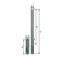 Alberts® Absperrpf.Passau herausnb.Dreik.,fvz.,weiß2 rote Ringn,1 Öse,z.Einb.,Pf.70x70 mm 781583