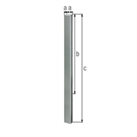 Alberts® Absperrpf. Standard SK fvz.,z.Einb.,2 Ösen, Pf. 70x70 mm Höhe über Boden 1000 mm 782962