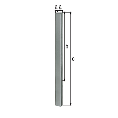 Alberts® Absperrpf. Standard SK fvz.,weiß, 2 rote Ringe, z.Einb.,Pf. 70x70 mm 783082