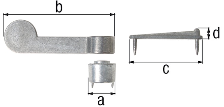 Alberts® Vorreiber 60 mm  2St