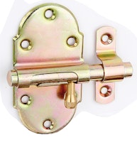 Alberts® Grendelriegel Messing-Knopf 45 x 85 mm