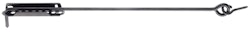 Alberts® Sturmhaken,mit Feststellplatte,KTL sw,z.Einschrauben,Länge 500mm