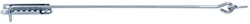Alberts® Sturmhaken,mit Feststellplatte,galv.blau vz,zE,Länge 600 mm 
