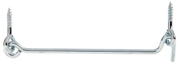 Alberts® Sturmhaken mit Öse blau verzinkt z.Einschrauben Länge 157 mm Haken ⌀5 mm 