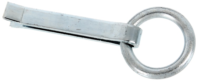 Alberts® Befestigungsring,galv. blau verzinkt zum Einmauern,Länge 170 mm,Außenmaß ⌀65 mm 