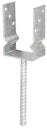 Vorschaubild Alberts® U-Pfostenträger Holzschutz 150x60x4mm Betonanker Riffelstahl für verschiedene Pfostenstärken