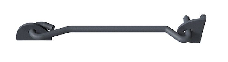 Alberts® Sturmhaken Ovado verz.,graphitgrau beschichtet Länge 233 mm Haken ⌀8 mm 