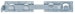 Alberts® Doppeltorüberwurf galv. blau verzinkt Länge: 423 mm Höhe: 70 mm Bild