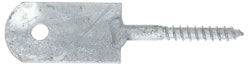Alberts® Zaunriegelhalter,feuerverzinkt,zum Anschrauben,Holzgewinde 8x60 mm,Länge 120 mm 