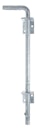 Vorschaubild Alberts® Bodenschieber feuerverzinkt Gesamthöhe 400 mm Abstand Bolzen - Tor 30 mm 
