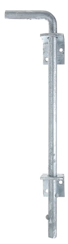 Alberts® Bodenschieber feuerverzinkt Gesamthöhe 400 mm Abstand Bolzen - Tor 30 mm 