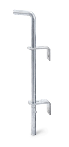 Alberts® Bodenschieber feuerverzinkt Gesamthöhe 400 mm Abstand Bolzen - Tor 40 mm 