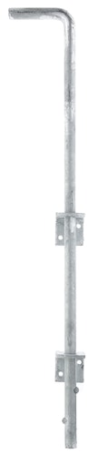 Alberts® Bodenschieber feuerverzinkt Gesamthöhe 600 mm Abstand Bolzen - Tor 40 mm 