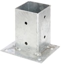 Vorschaubild Alberts® Aufschraubhülse für Geraden 150mm für verschiedene Pfostenstärken