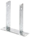Alberts® U-Pfostenträger 200x60x4mm zum Aufschrauben für verschiedene Pfostenstärken