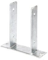 Alberts® U-Pfostenträger 200x60x4mm zum Aufschrauben für verschiedene Pfostenstärken