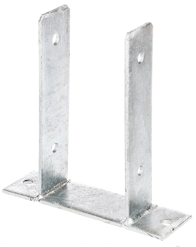 Alberts® U-Pfostenträger 200x60x4mm zum Aufschrauben für verschiedene Pfostenstärken