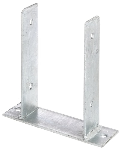 Alberts® U-Pfostenträger 200x60x4mm zum Aufschrauben für verschiedene Pfostenstärken
