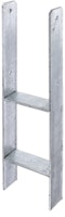 Alberts® H-Pfostenträger 300x60x6mm Gesamtlänge 600mm für verschiedene Pfostenstärken