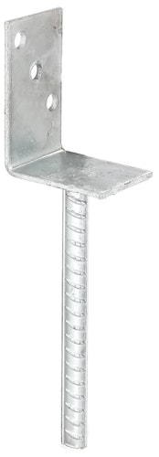 Alberts® L-Pfostenträger mit Betonanker Breite: 80mm Höhe: 104mm