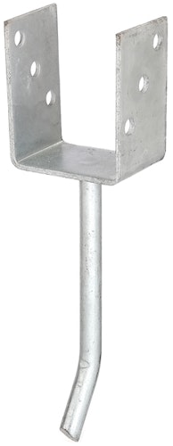 Alberts® U-Pfostenträger 104x60x4mm Betonanker Rundstahl für verschiedene Pfostenstärken