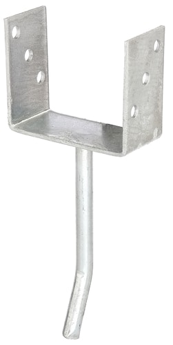 Alberts® U-Pfostenträger 104x60x4mm Betonanker Rundstahl für verschiedene Pfostenstärken