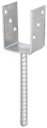Vorschaubild Alberts® U-Pfostenträger 104x60x4mm Betonanker Riffelstahl für verschiedene Pfostenstärken