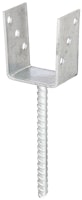 Alberts® U-Pfostenträger 104x60x4mm Betonanker Riffelstahl für verschiedene Pfostenstärken