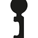 Alberts® Schlüssel passend zu Kastenschlössern Zinkdruckguss Schweifung: 11/2 Bild