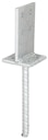 Vorschaubild Alberts® T-Pfostenträger mit Steg 130x80mm