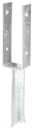Alberts® U-Pfostenträger 200x60x4mm Betonanker T-Eisen für verschiedene Pfostenstärken
