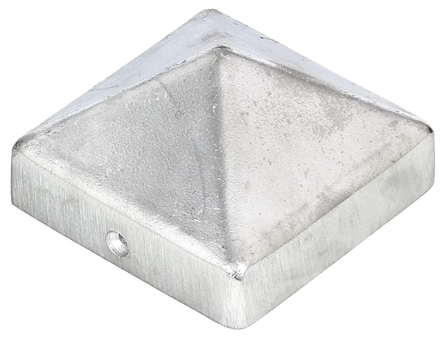 Alberts® Pfostenkappe für Holzpfosten hoch Aluguss blank LxB 70x70 mm 