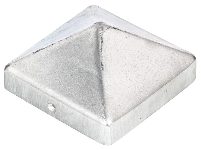 Alberts® Pfostenkappe für Holzpfosten hoch Aluguss blank LxB 90x90 mm 