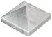 Alberts® Pfostenkappe für Holzpfosten hoch Aluguss blank LxB 120x120 mm Bild