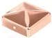 Alberts® Pfostenkappe für Holzpfosten flach Kupfer zaponiert LxB 70x70 mm Bild