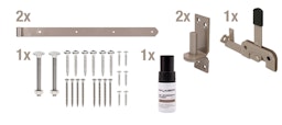 Alberts® Beschlagsortiment für Einzeltore DURAVIS® perlbeigeZubehörbild