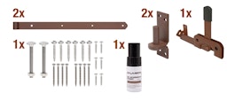 Alberts® Beschlagsortiment für Einzeltore DURAVIS® rostbraunZubehörbild