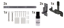 Alberts® Beschlagsortiment für Einzeltore DURAVIS® schwarzdiamantZubehörbild