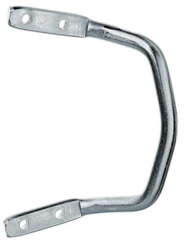 Alberts® Torgriff abgewinkelt galv. blau verzinkt Länge Griff 120 mm Tiefe 75 mm 